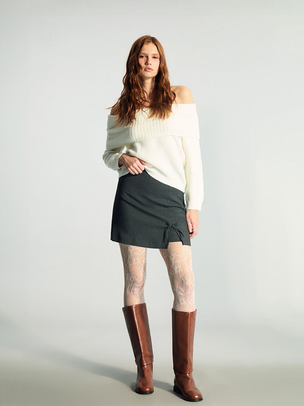 شورت خارجي انثراسايت / رمادي داكن امرأة