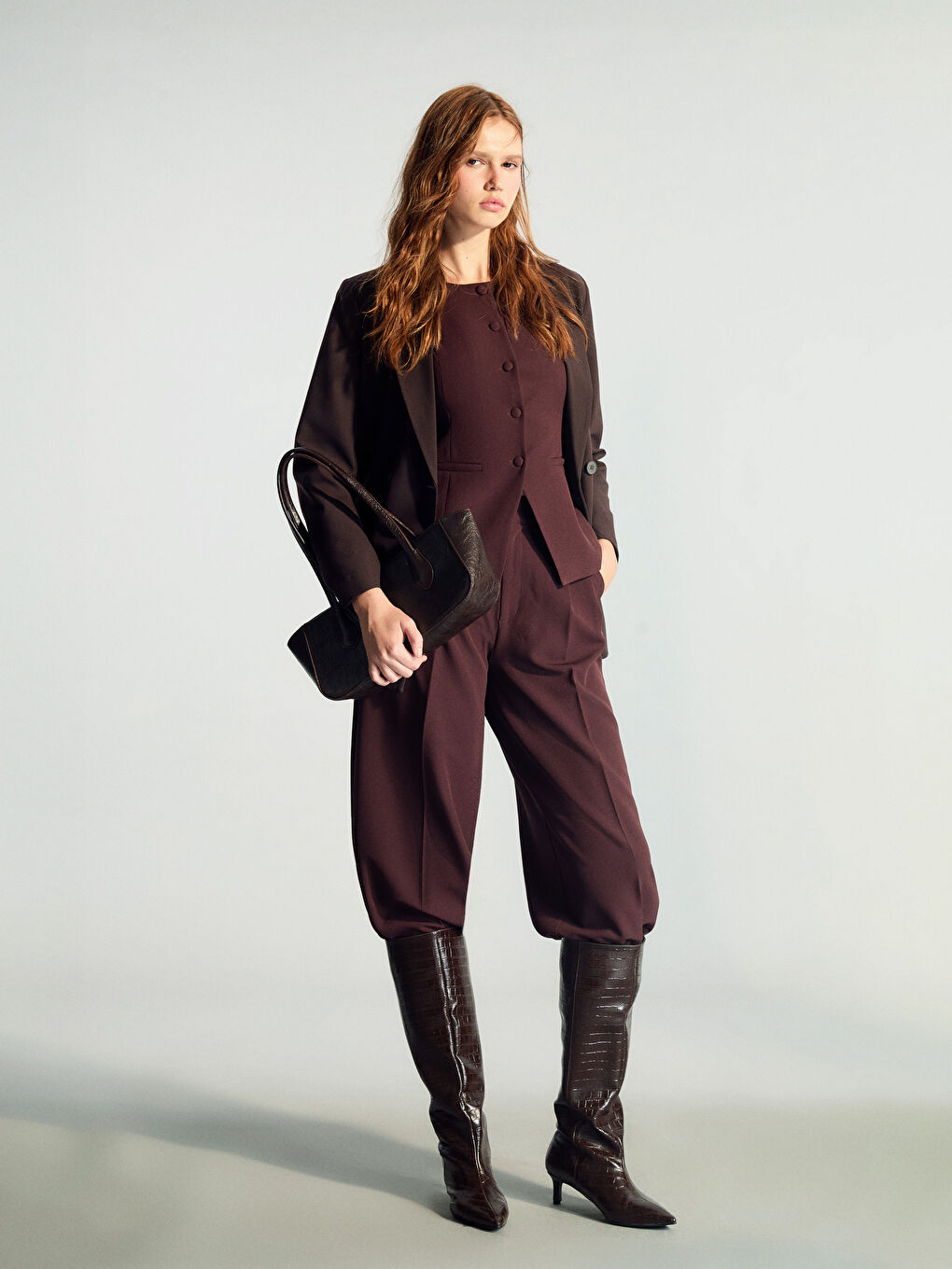 Loose Fit Wide Leg Women's Trousers