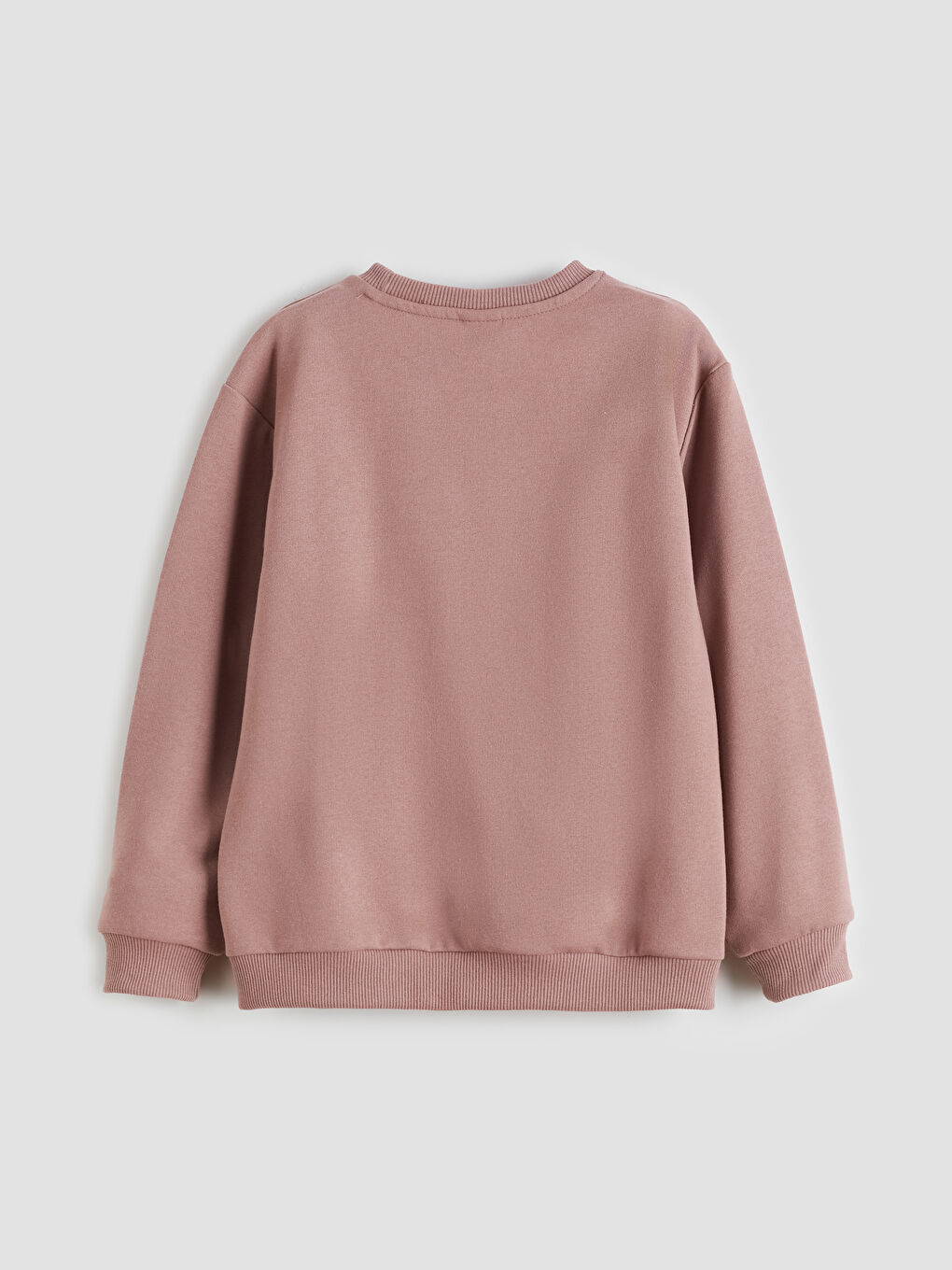 Pembe Bisiklet Yaka Erkek Çocuk Sweatshirt-1