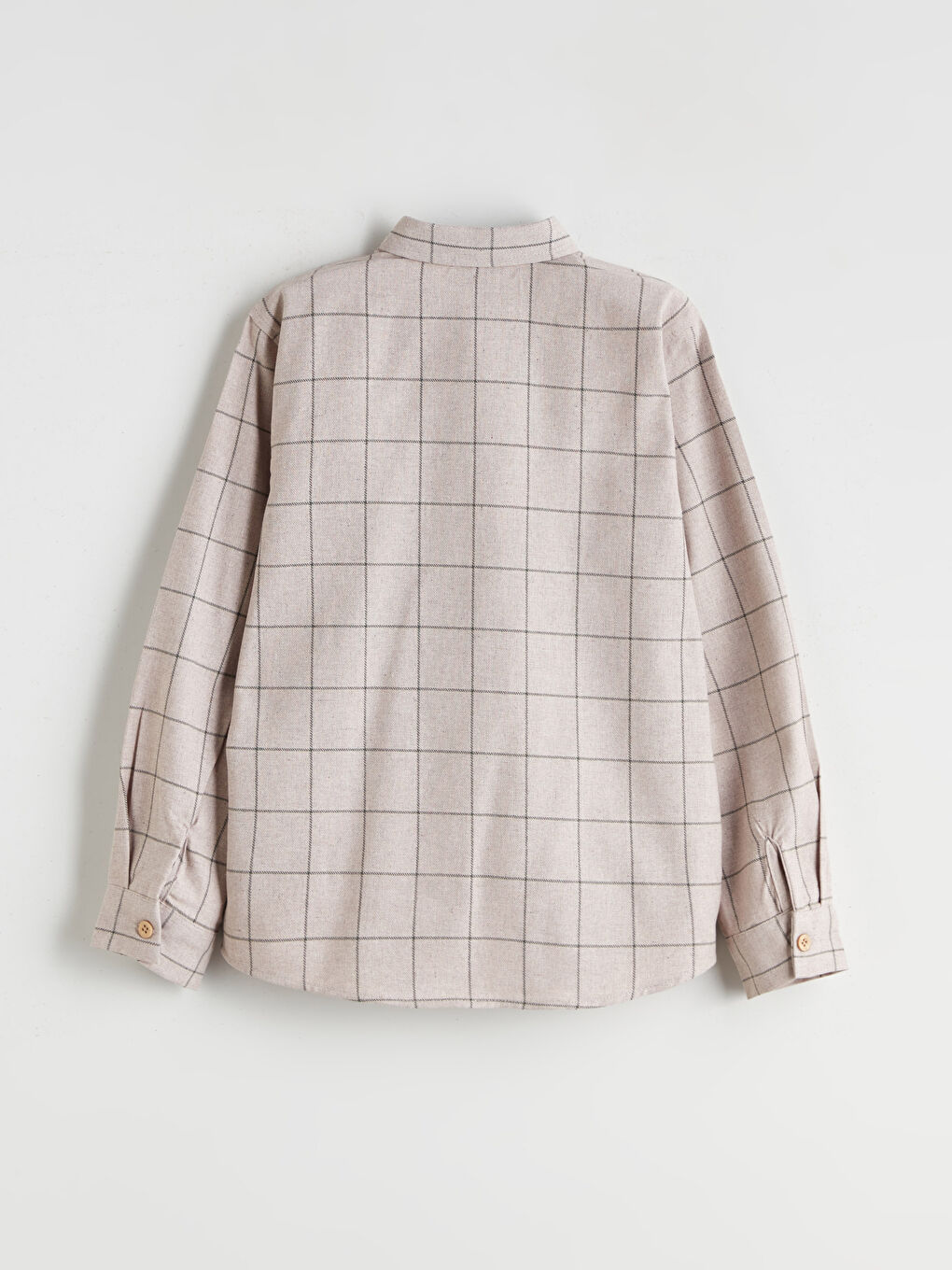 LCW ECO Plaid Long Sleeve Boys' Shirt -W5J330Z4-LKQ