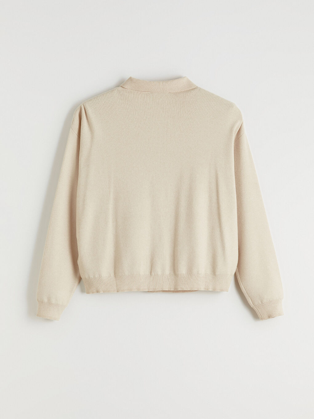 Collared Neck Women's Knitwear Cardigan-5