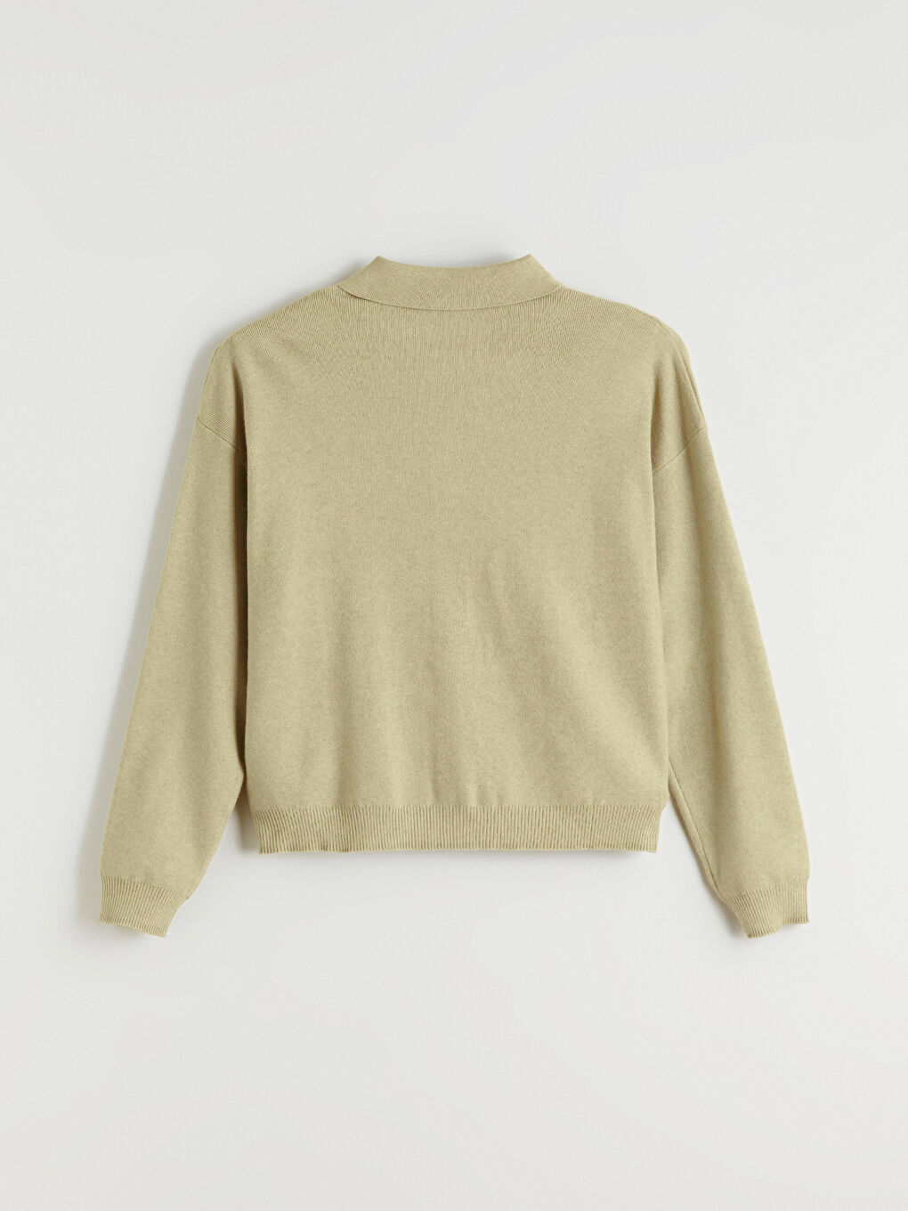 Gömlek Yaka Kadın Triko Hırka-5