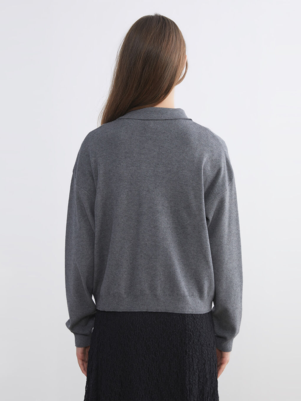 Žena SIVA Kardigan-3