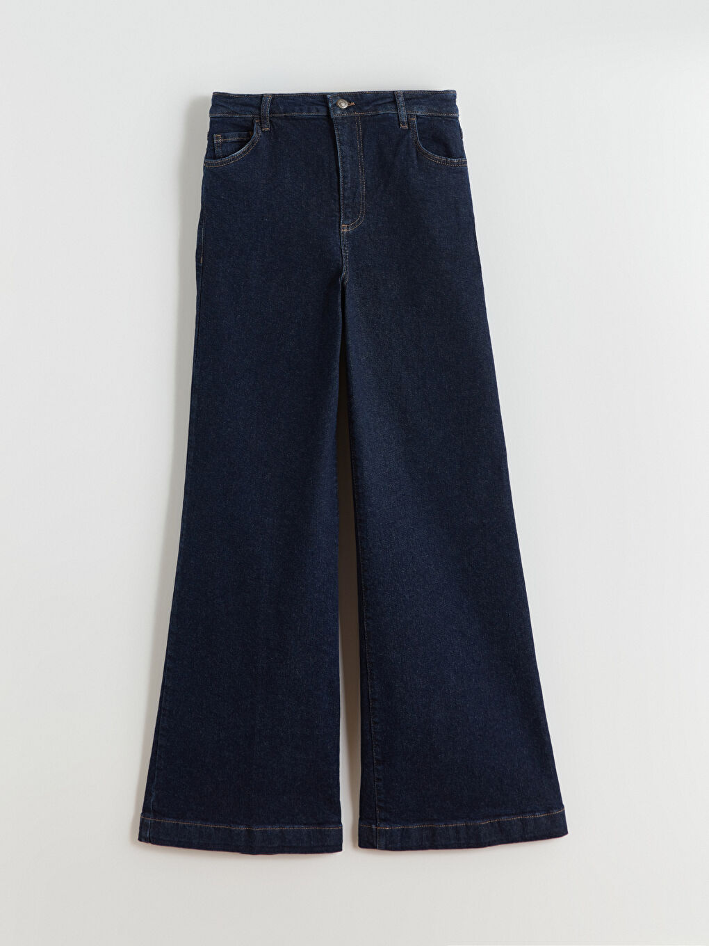 İndigo Wideleg Kadın Jean Pantolon-8