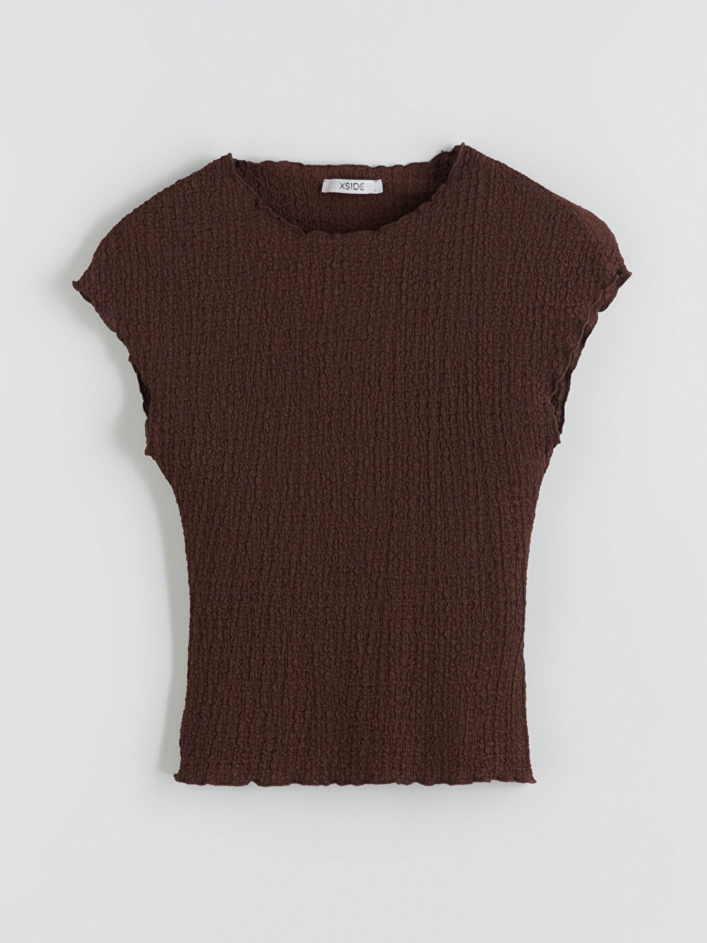Crew Neck Textured Blouse-4