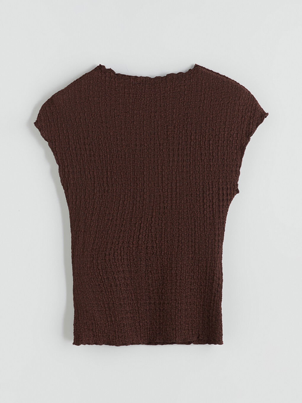Crew Neck Textured Blouse-5