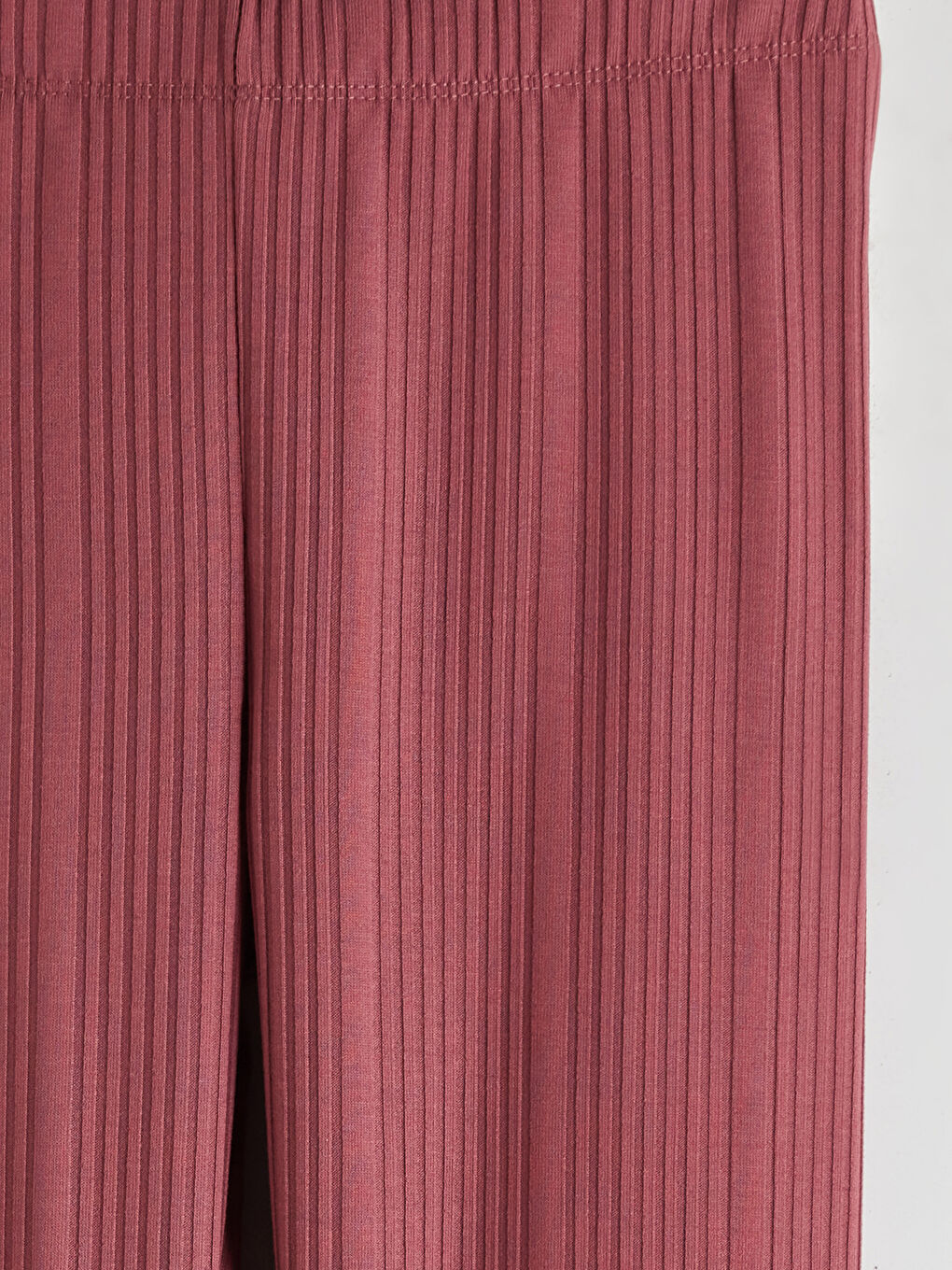 Pembe Beli Lastikli Kız Çocuk Uzun Tayt-2