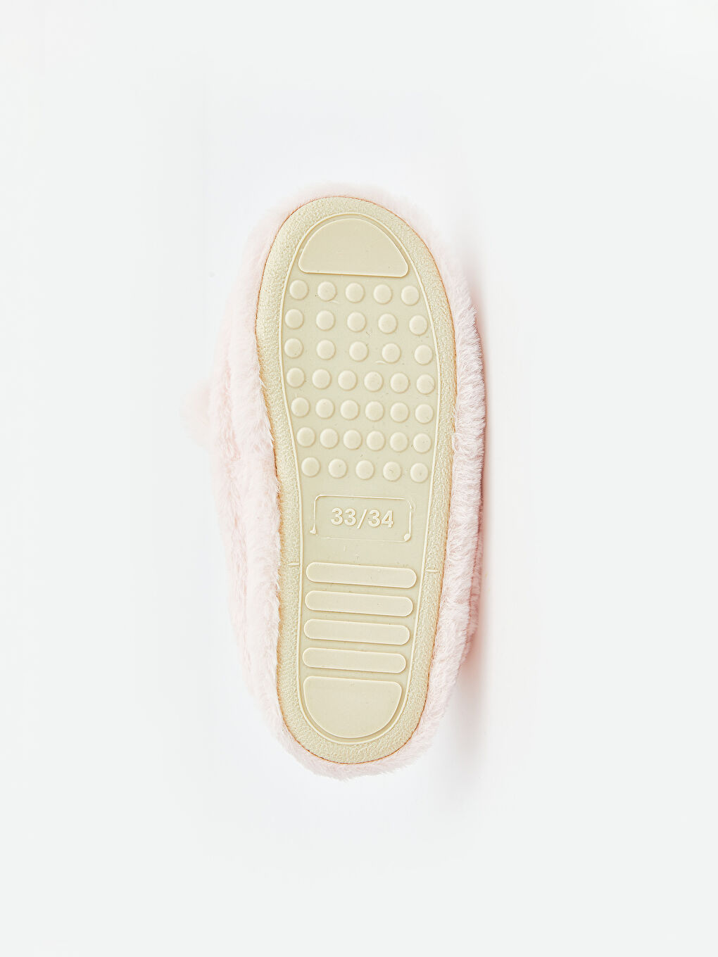 Pembe Tavşan Figürlü Pelüş Kız Bebek Ev Ayakkabısı-3