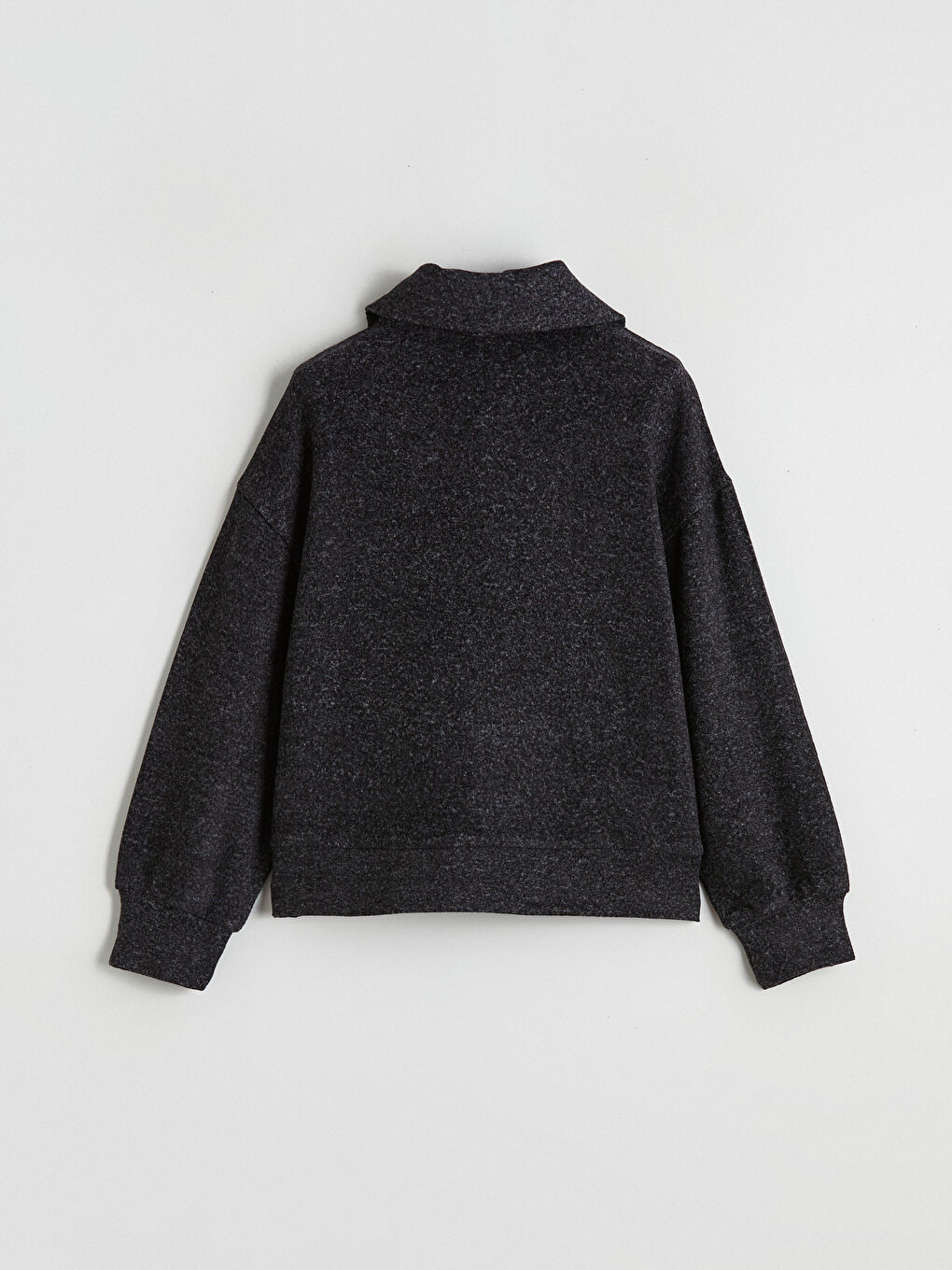 Shirt Collar Girls' Sweatshirt and Sweatpants-3