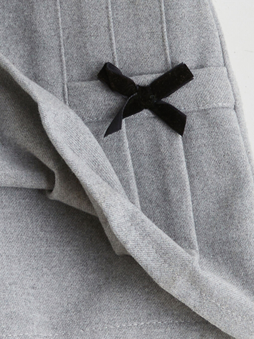 Gri Beli Lastikli Pileli Kız Çocuk Şort Etek-2