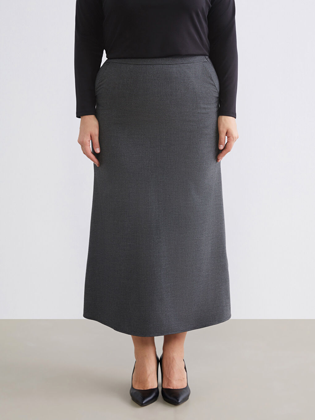 Antrasit Beli Lastikli Ekose A Kesim Etek-1