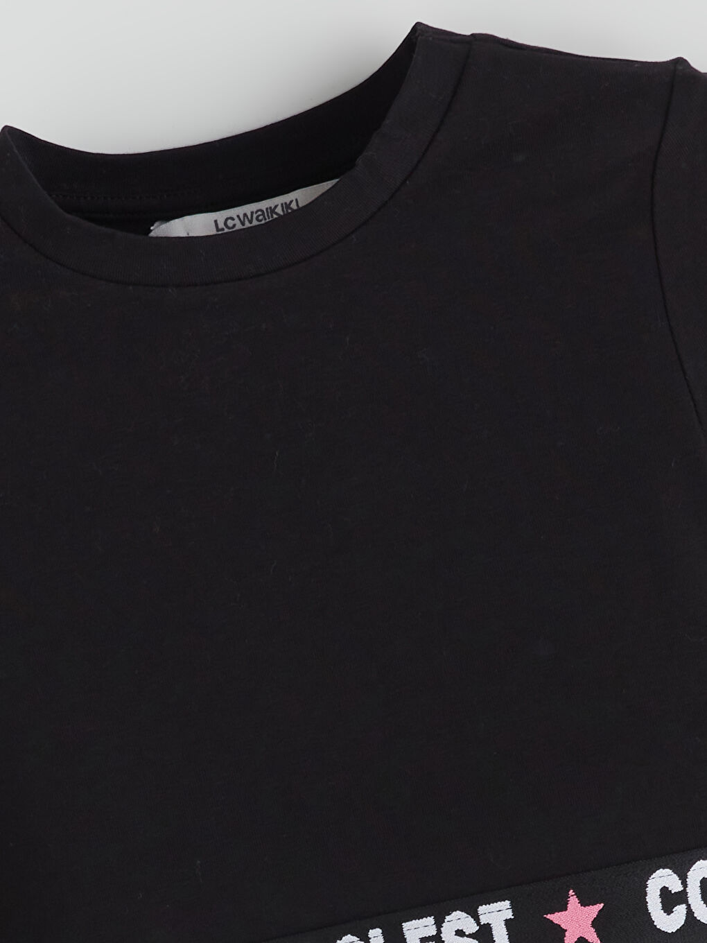 Футболка для дівчаток з круглим вирізом горловини-1