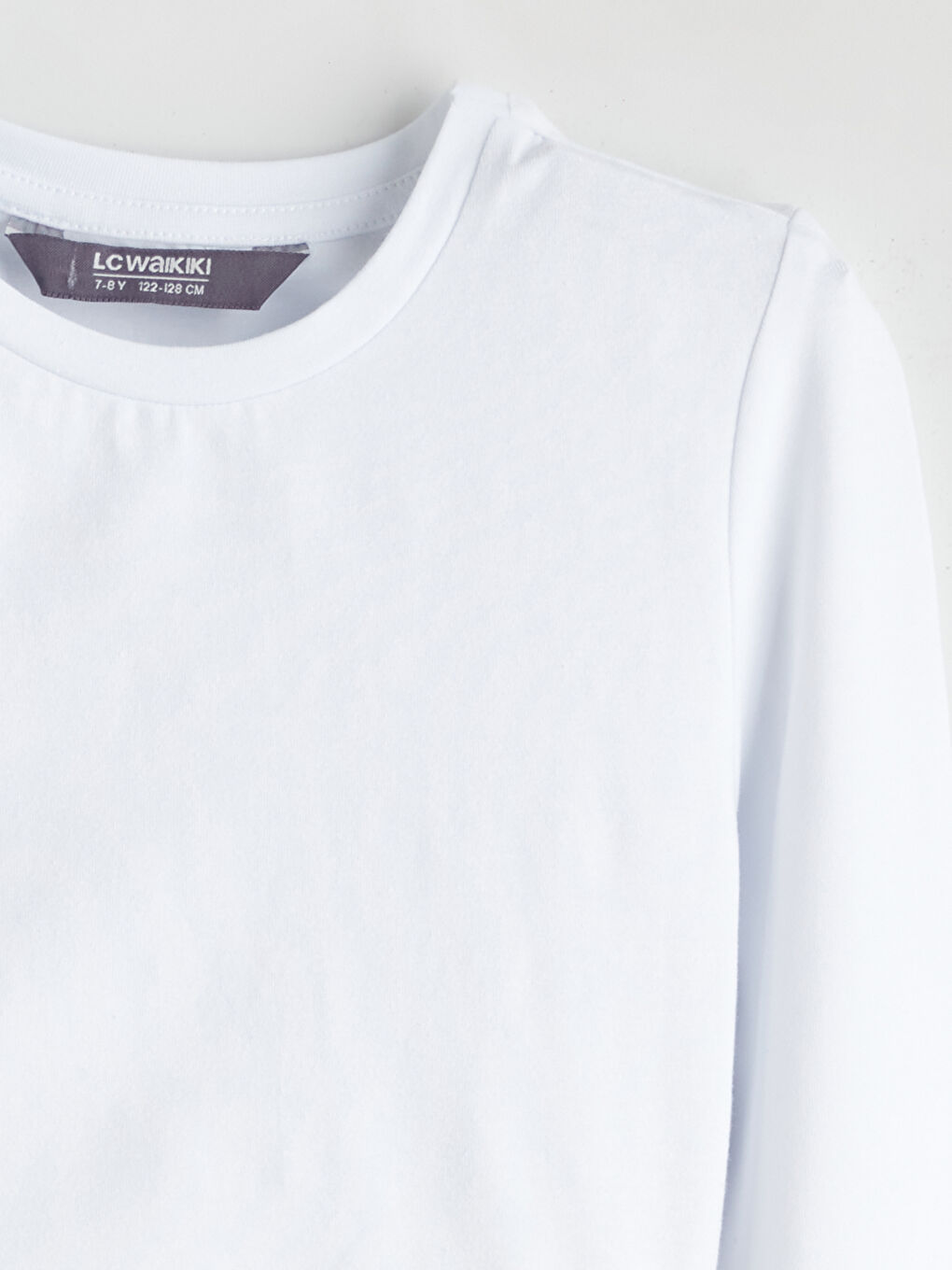 Crew Neck Girls' T-Shirt-1