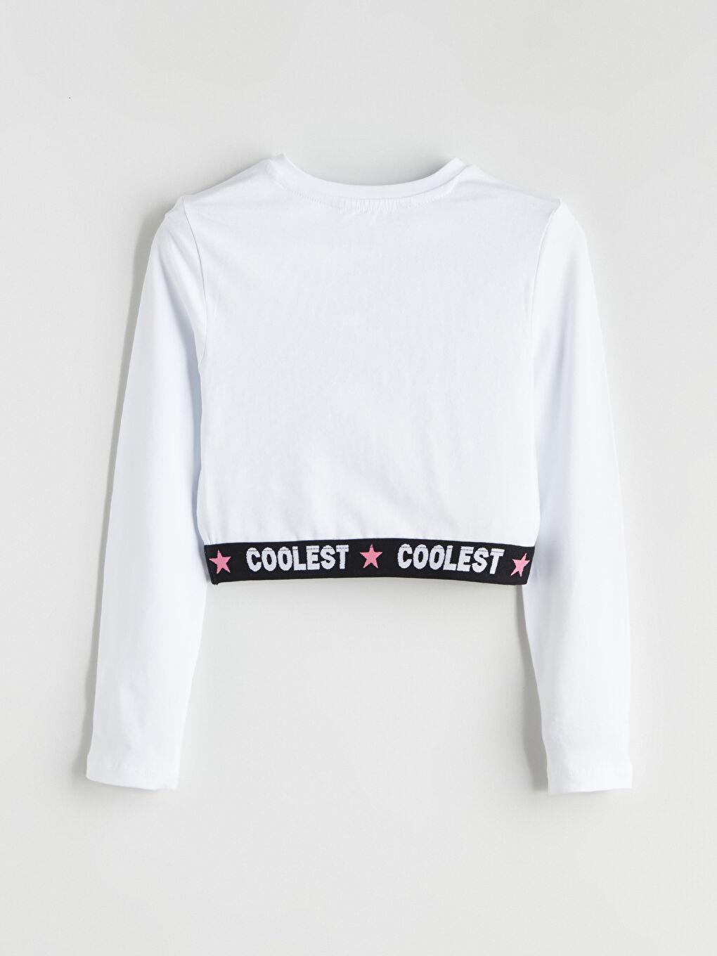 Crew Neck Girls' T-Shirt-2