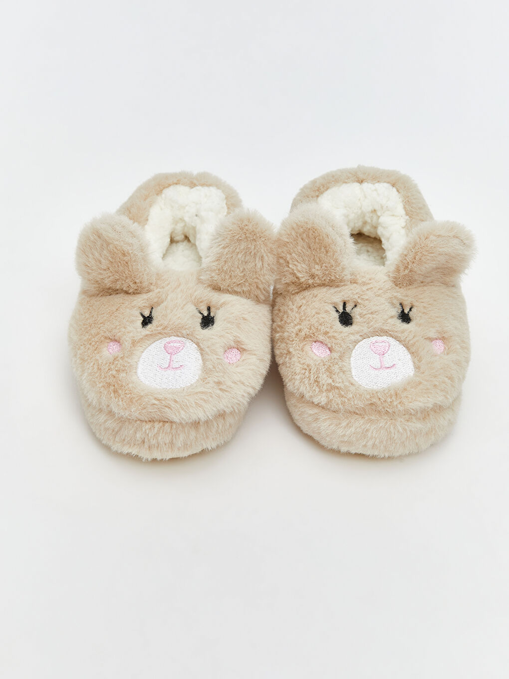 Bej Hayvan Figürlü Kız Bebek Panduf-2