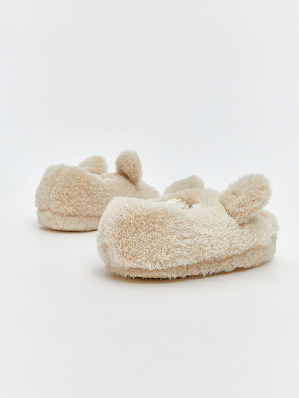 Bej Hayvan Figürlü Kız Bebek Panduf-4