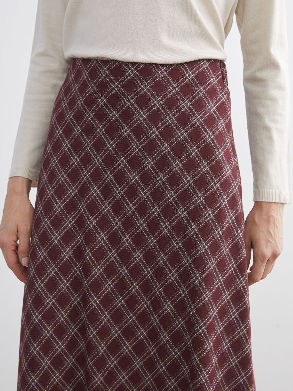 Woman BORDEAUX Skirt-2