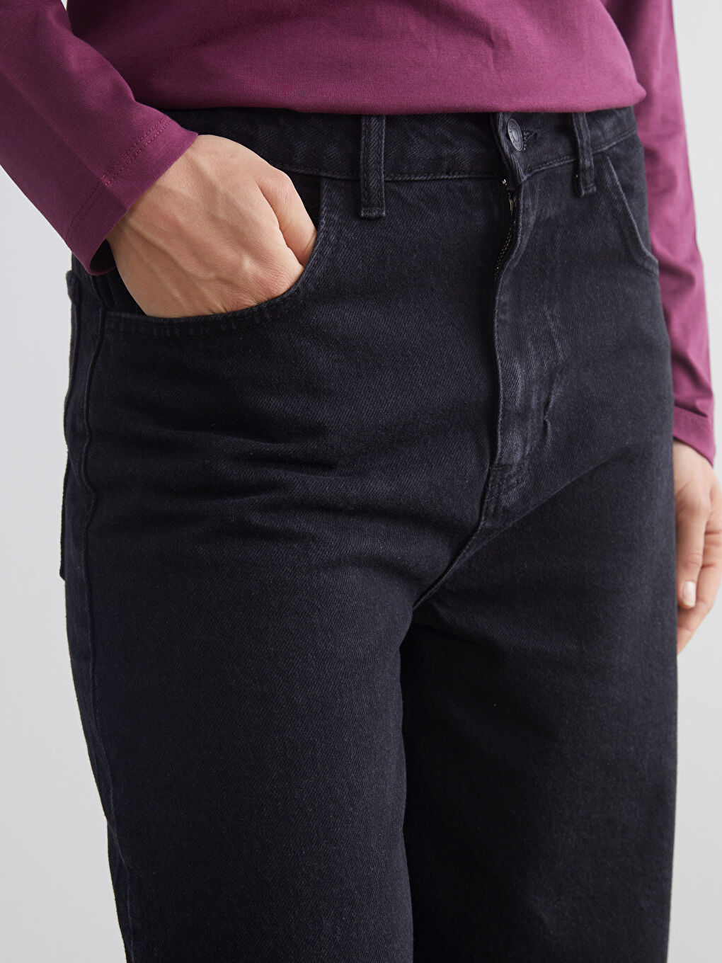 Женские широкие джинсы-2