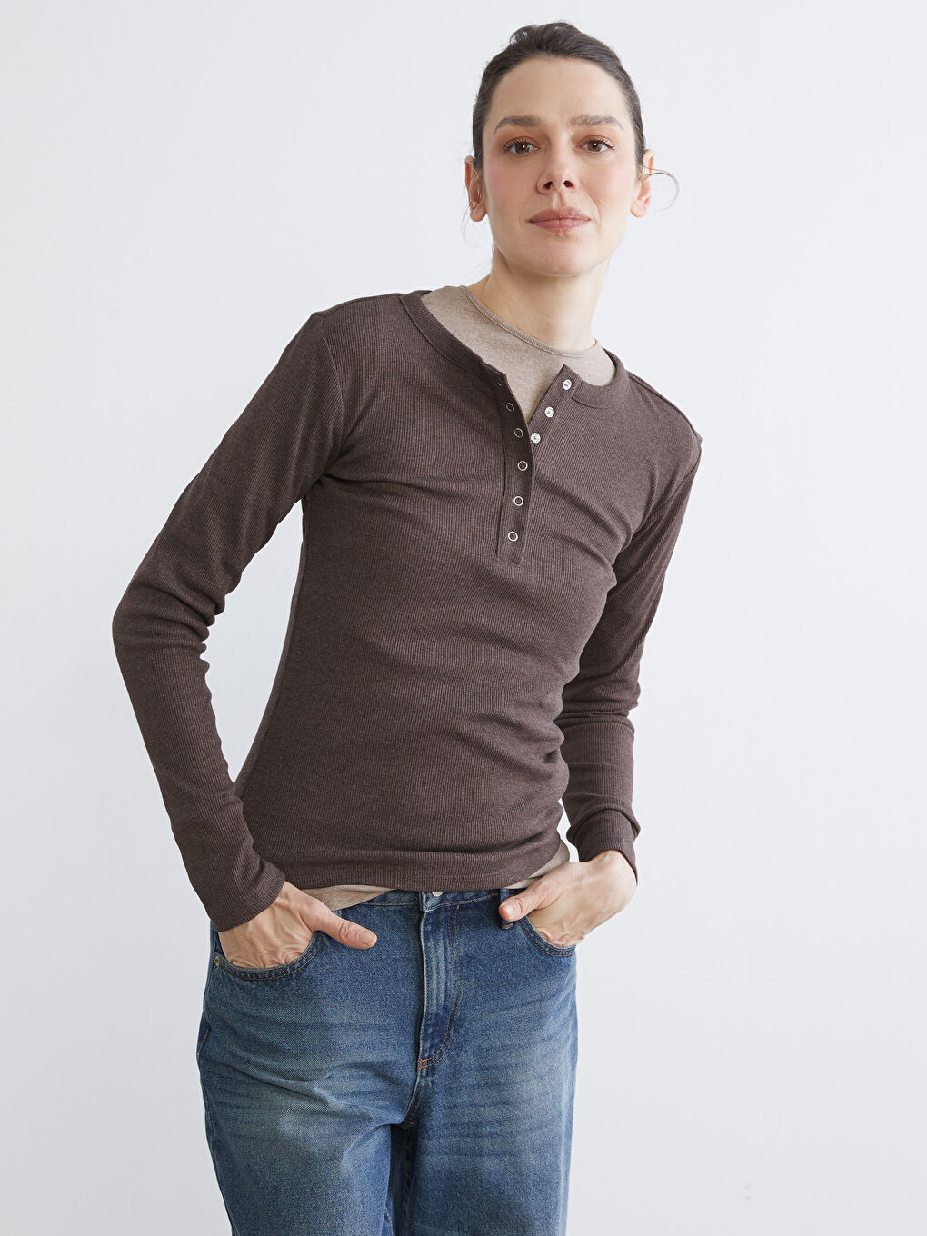 Okrugli izrez Ženski Bodi