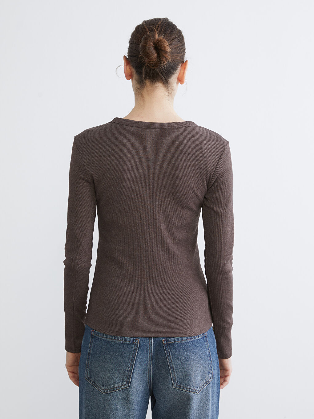 Okrugli izrez Ženski Bodi-3