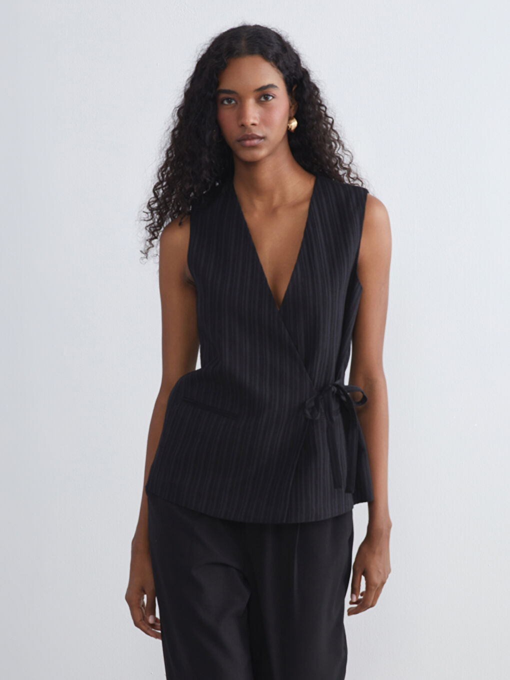 LCW Vision Woman BLACK Suit Waistcoat -W5J468Z8-CVL