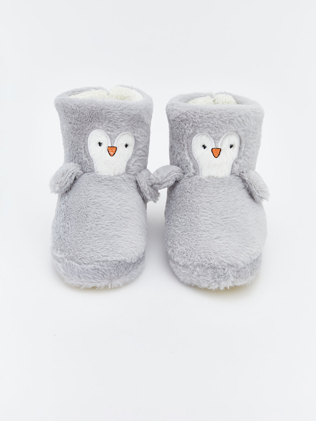 Gri Hayvan Figürlü Kız Bebek Panduf-2