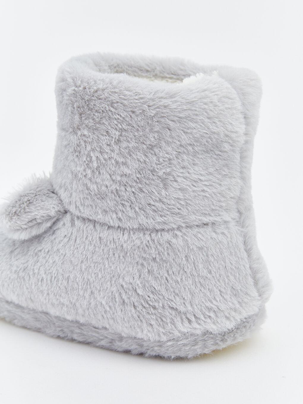 Gri Hayvan Figürlü Kız Bebek Panduf-4