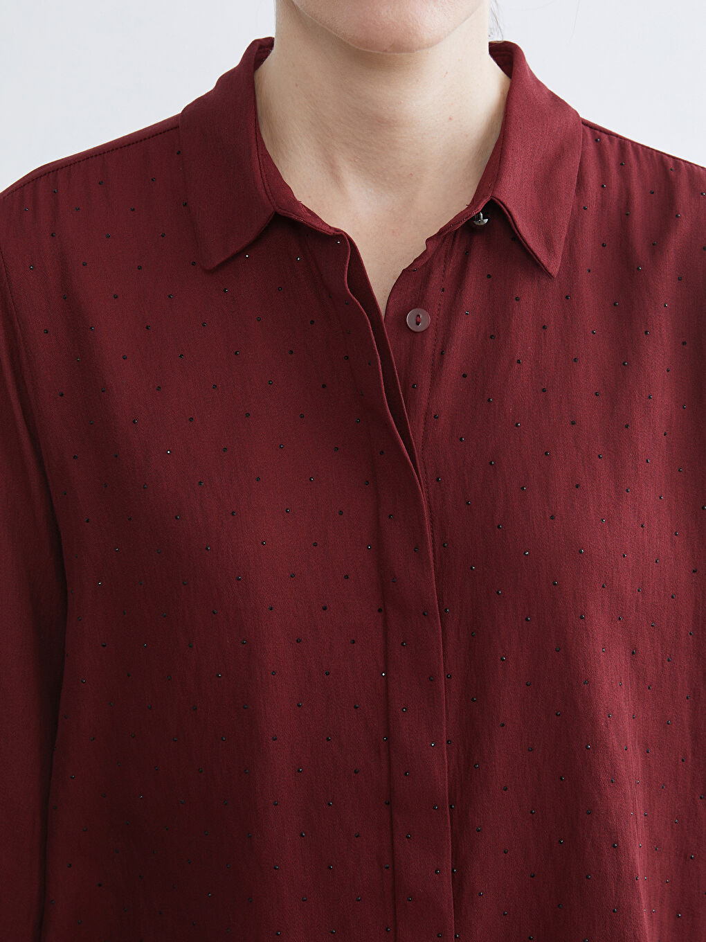 Standardni kroj Ženska košulja ukrašena cirkonima-2