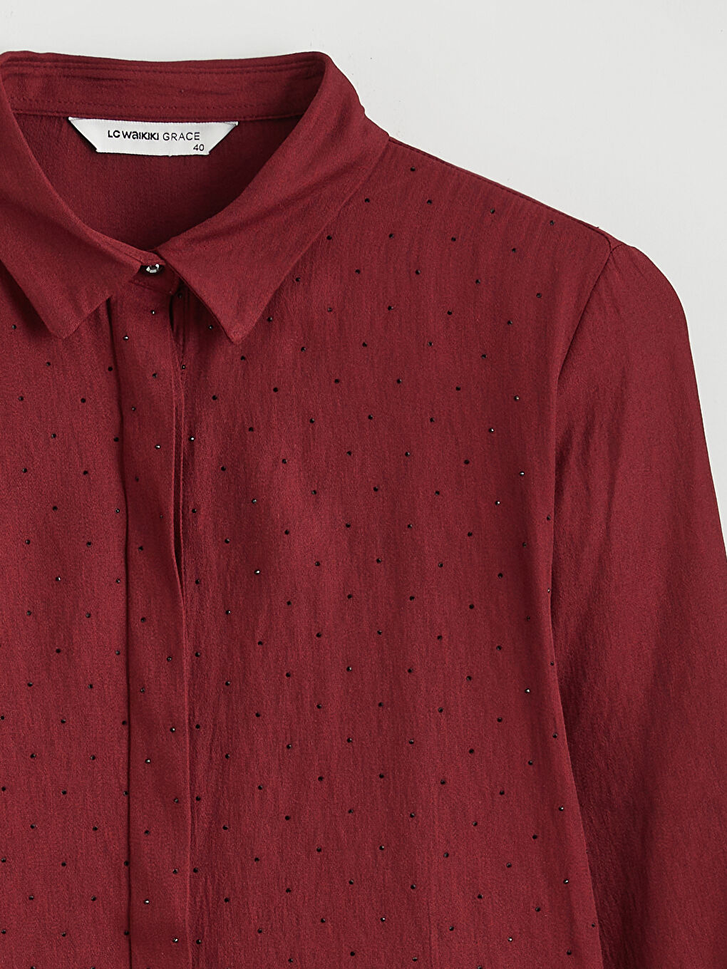 Standardni kroj Ženska košulja ukrašena cirkonima-5