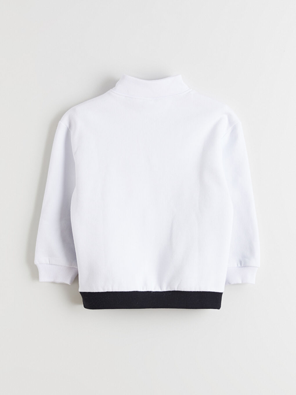 Siyah Beşiktaş Baskılı Erkek Çocuk Fermuarlı Sweatshirt-2