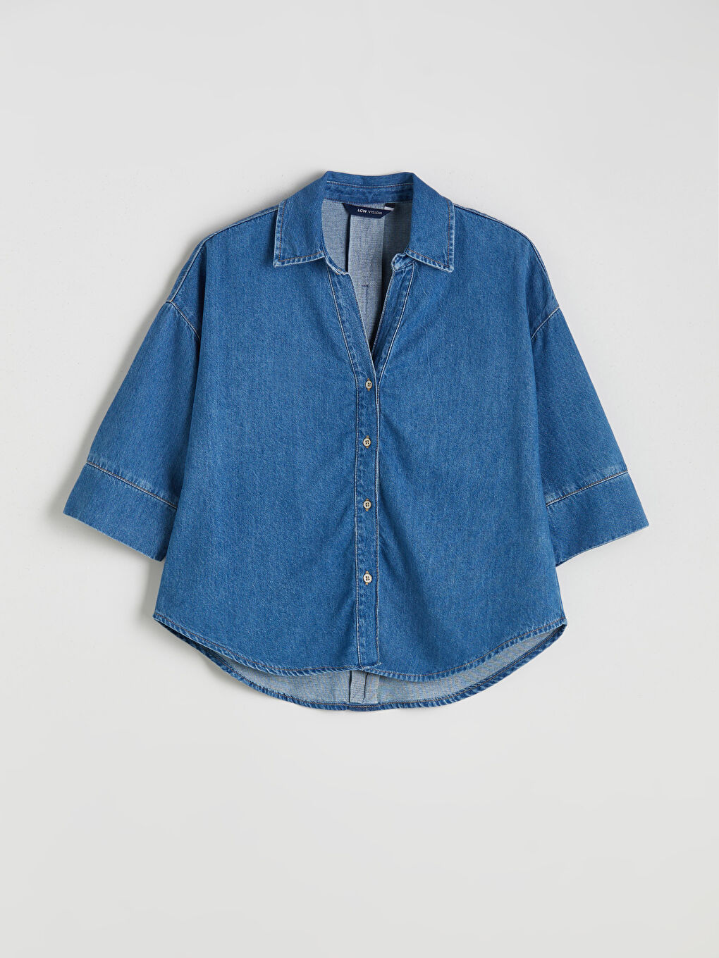 LCW Vision Loose Fit Women's Denim Shirt -W5J497Z8-507