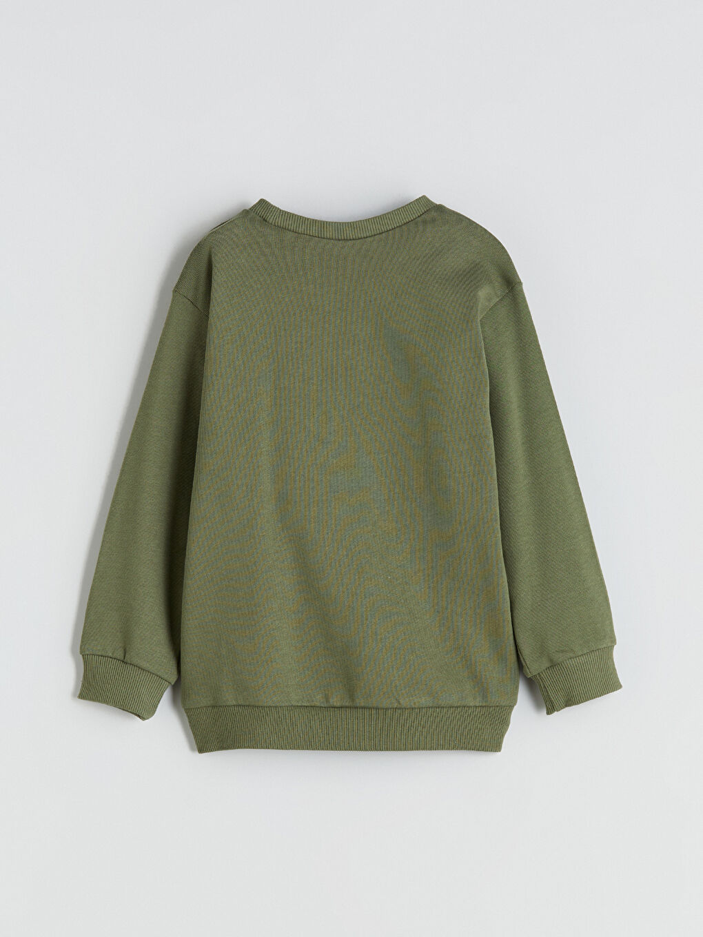 Haki Bisiklet Yaka Erkek Çocuk Sweatshirt-2