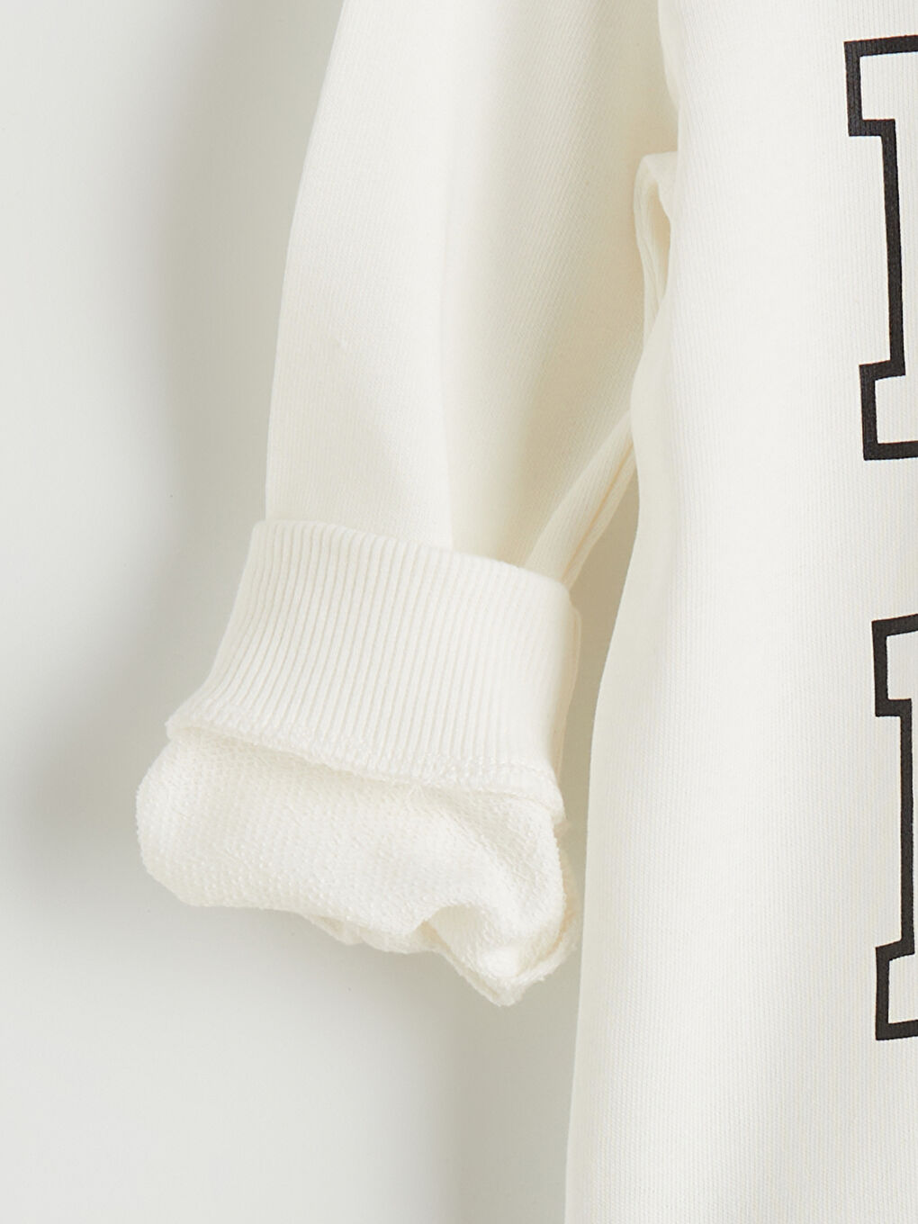 Ekru Baskılı Erkek Çocuk Sweatshirt-2