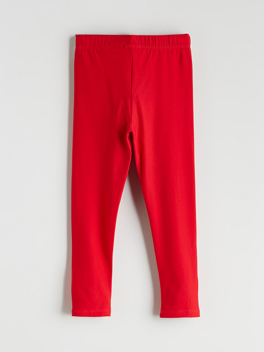 Kırmızı Beli Lastikli Basic Kız Çocuk Tayt 2'li-7