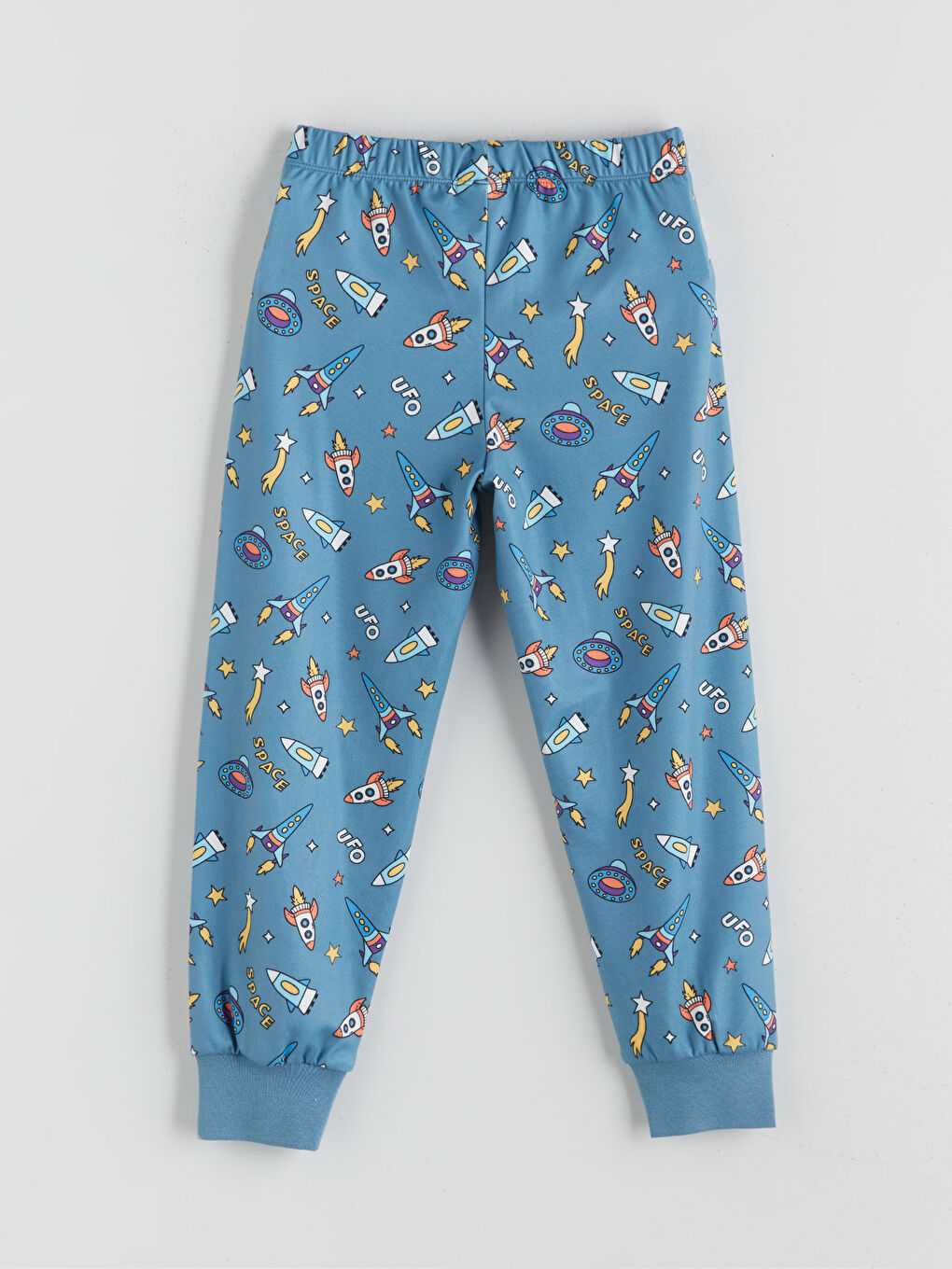 İndigo Beli Lastikli Erkek Çocuk Pijama Alt-1