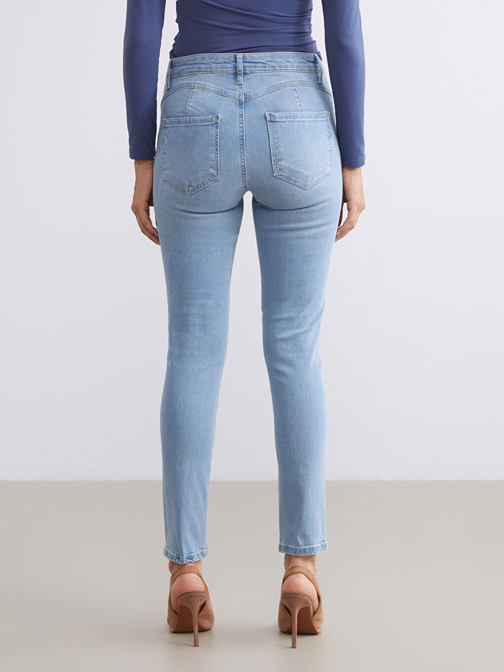 İndigo Push Up Kadın Jean Pantolon-3