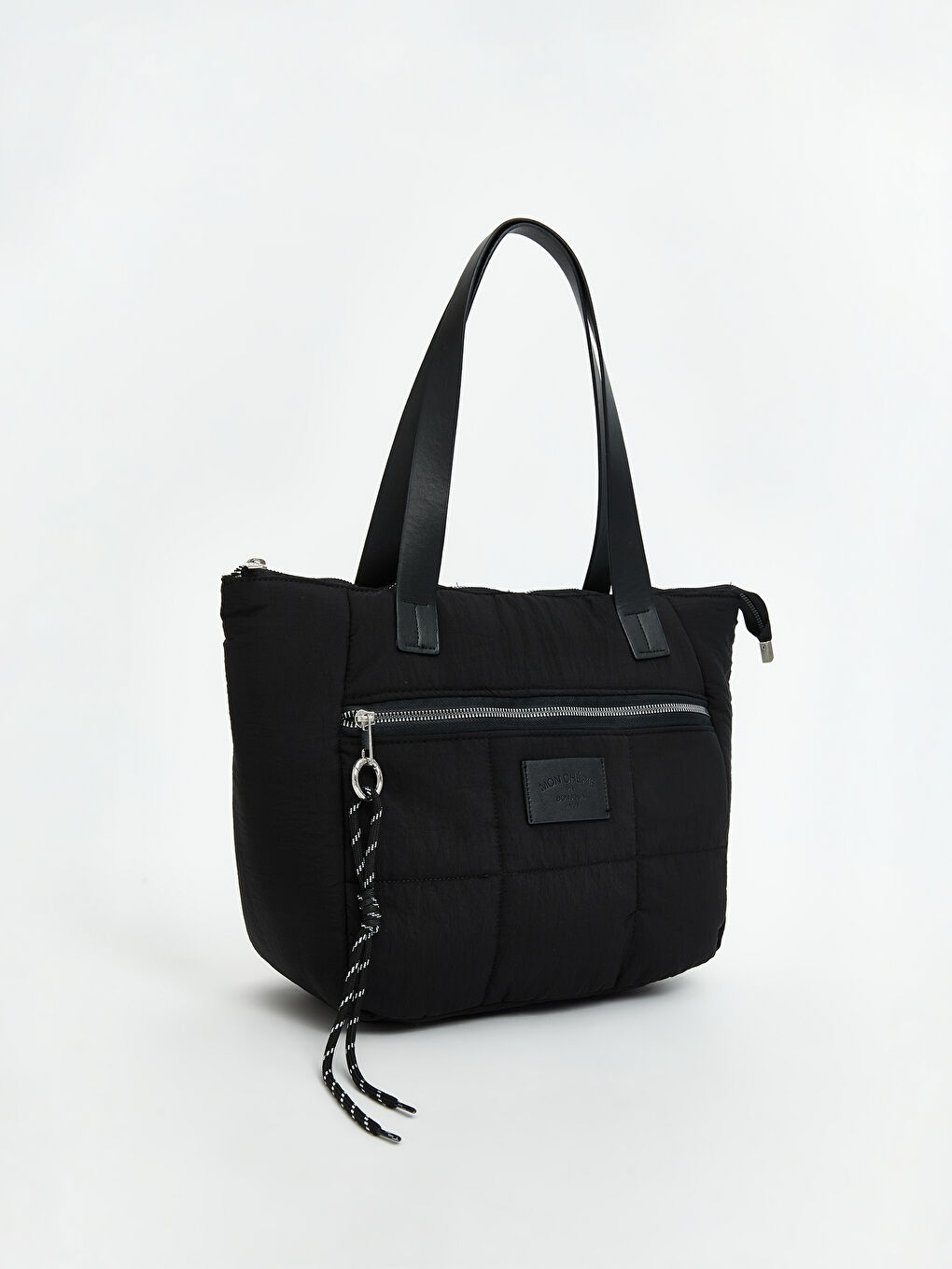 Siyah Fermuarlı Kadın Kol Çantası