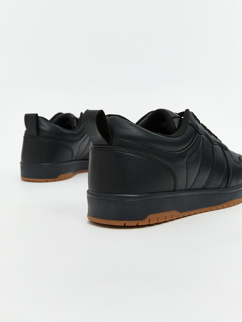 Siyah Bağcıklı Erkek Spor Ayakkabı-4