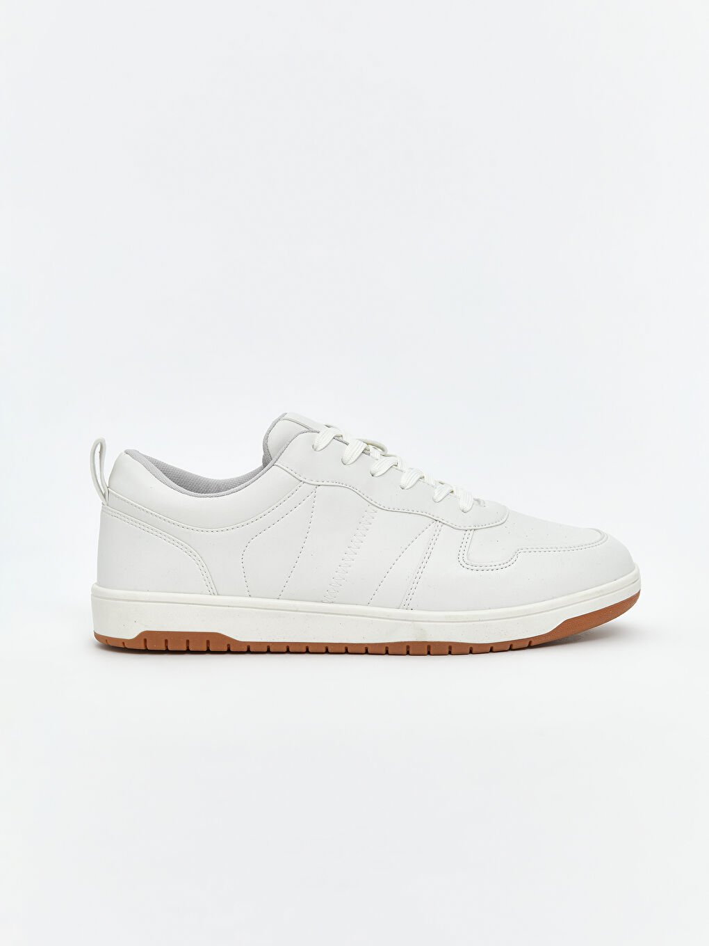 Beyaz Bağcıklı Erkek Spor Ayakkabı-1