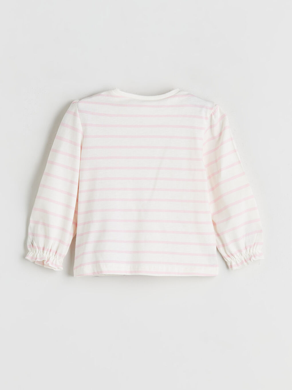 Ekru Minnie Mouse Baskılı Kız Bebek Bluz-1