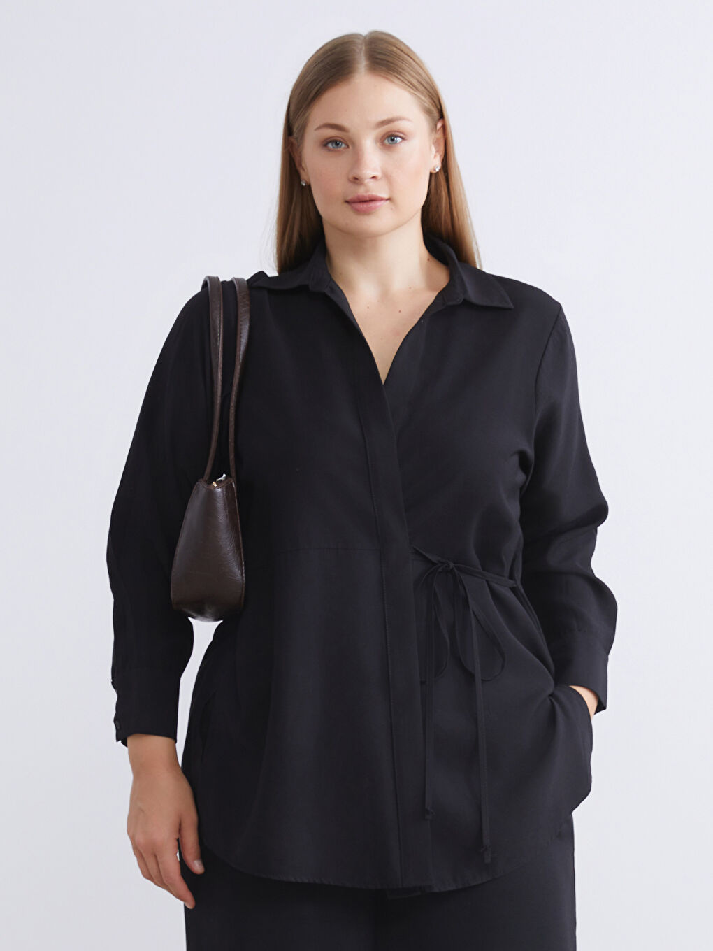 Woman BLACK Shirt Tunic-1