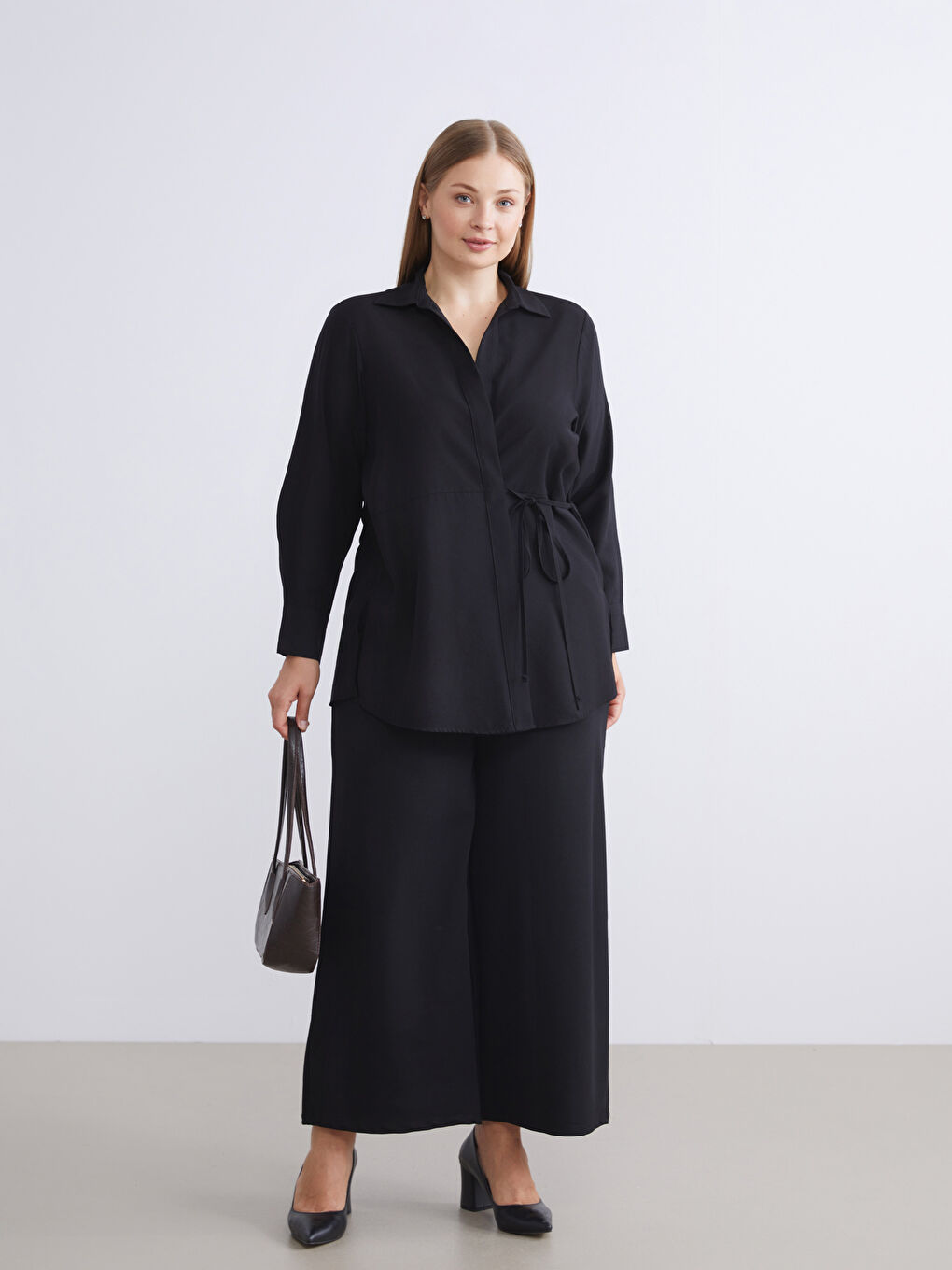 Woman BLACK Shirt Tunic-5