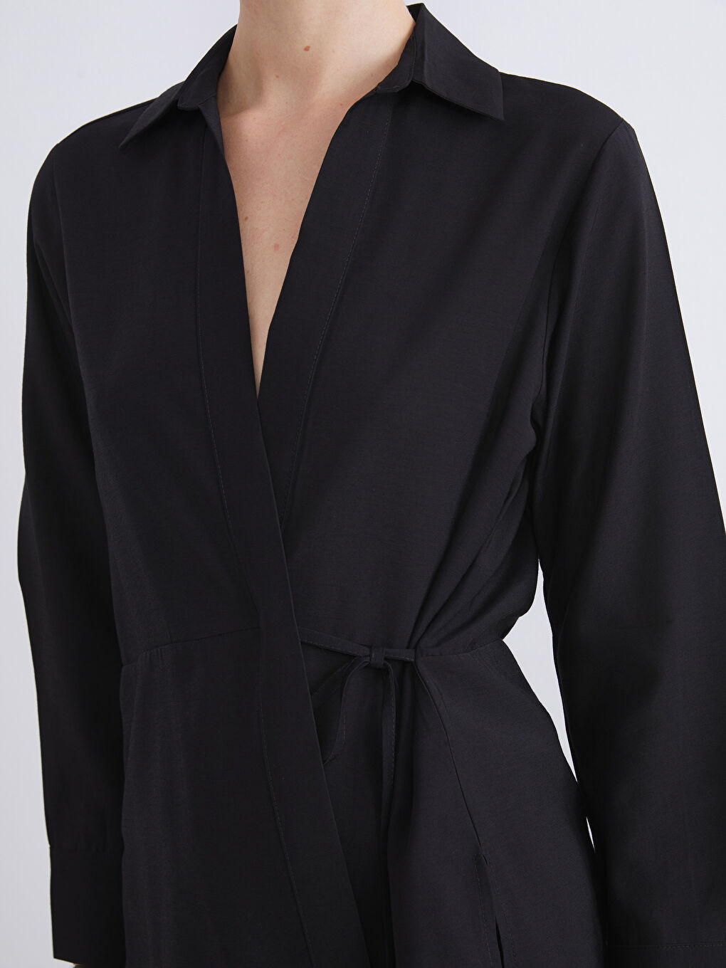 Woman BLACK Shirt Tunic-3