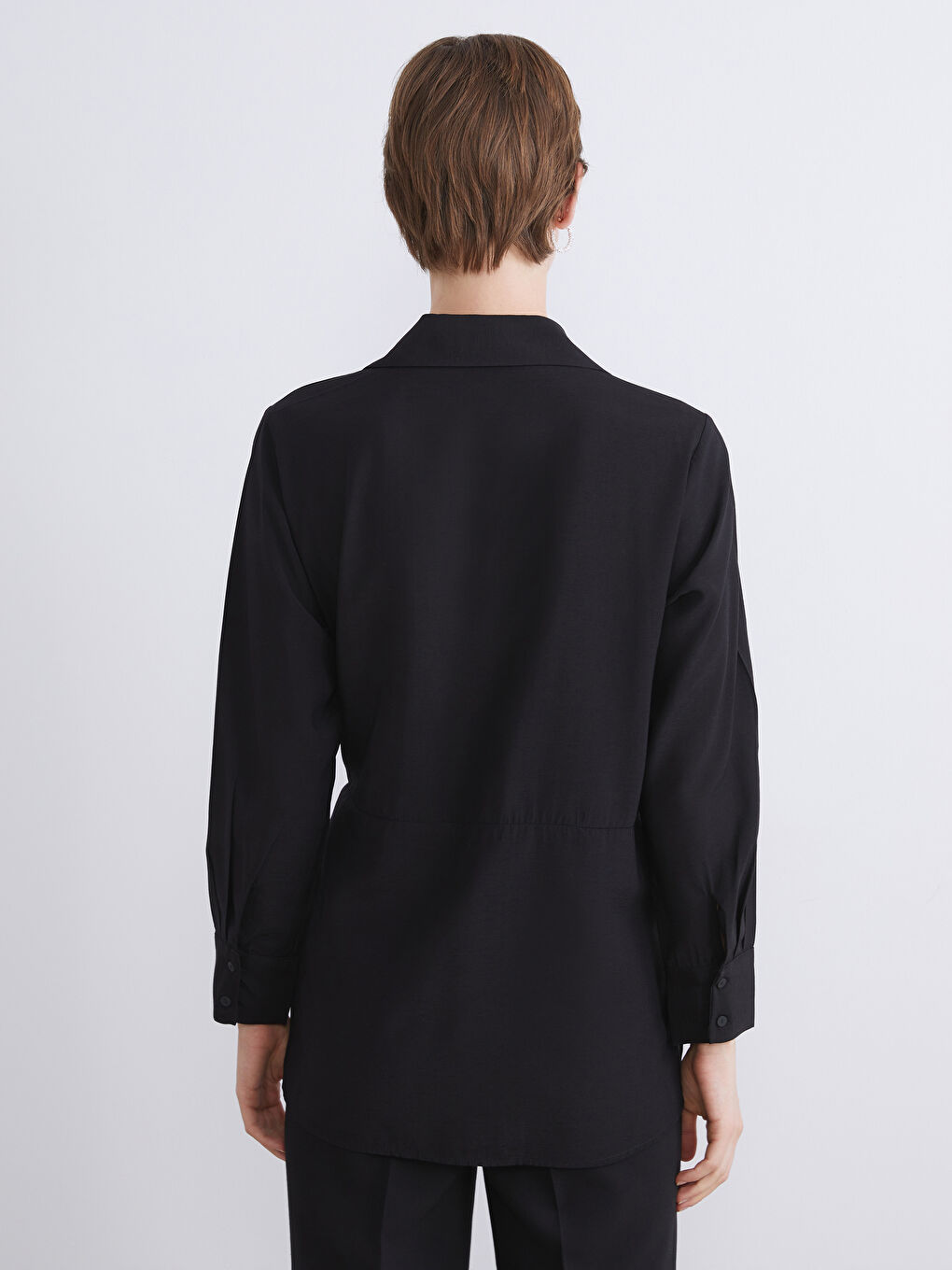 Woman BLACK Shirt Tunic-4