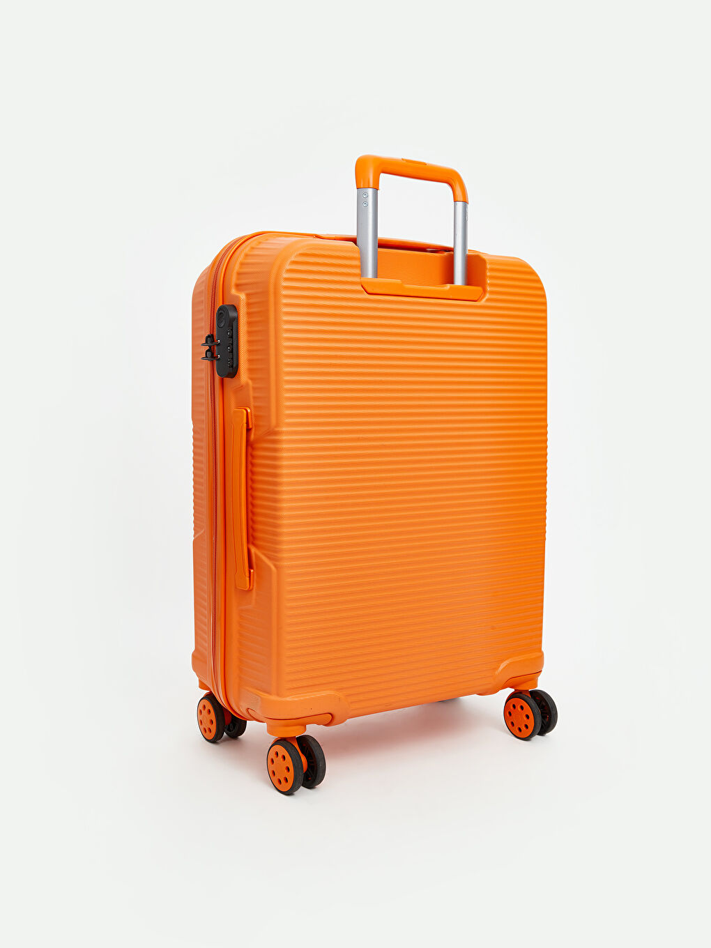Turuncu Kilit Detaylı Orta Boy Valiz-1