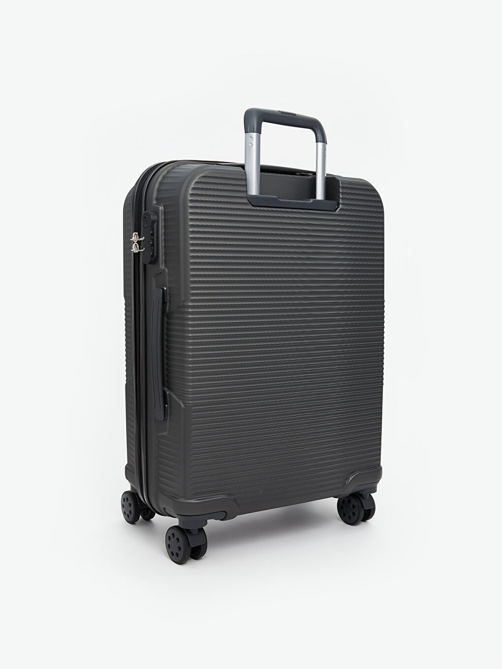Lock Detailed Medium Size Suitcase-1