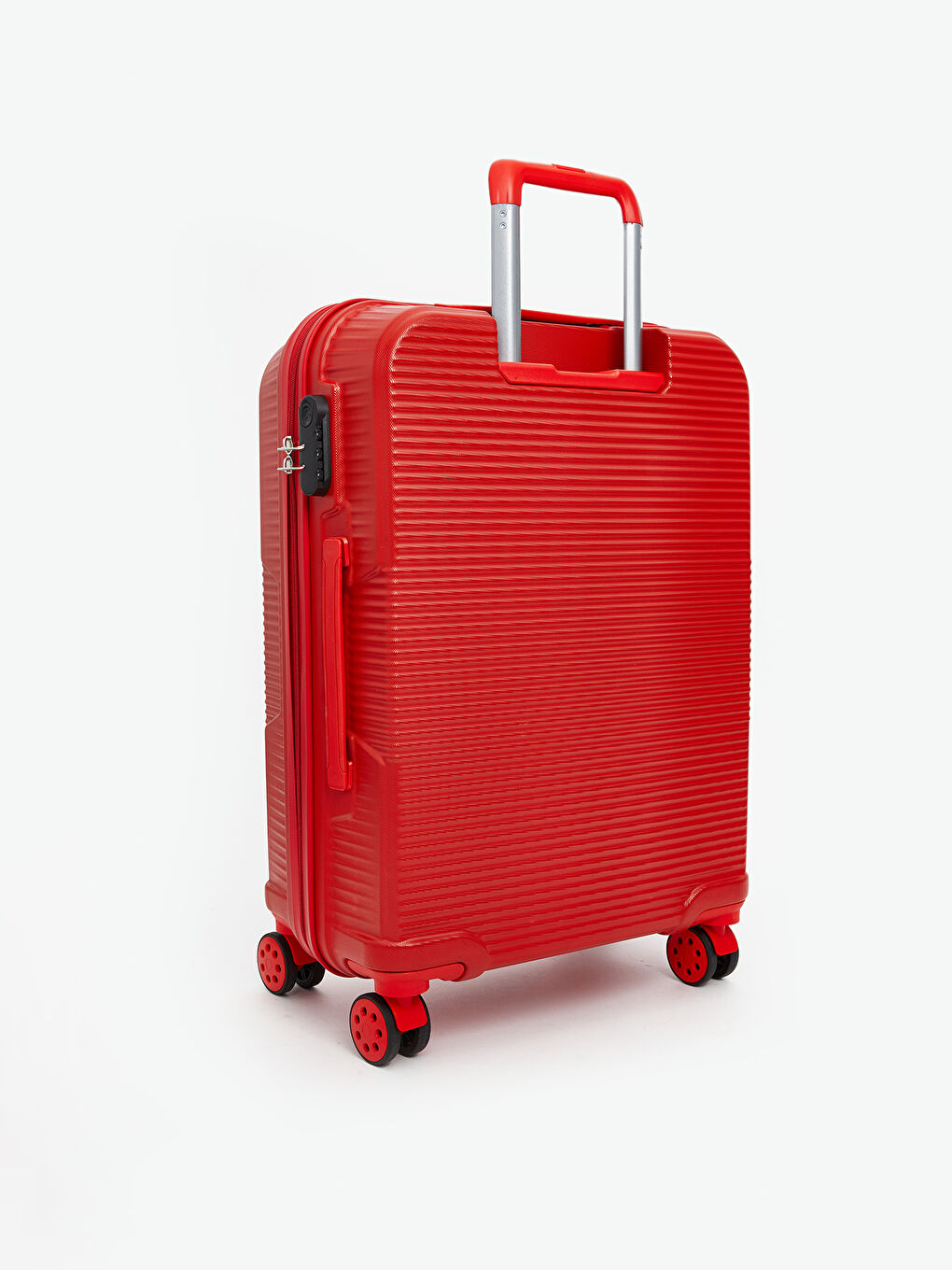Lock Detailed Medium Size Suitcase-1