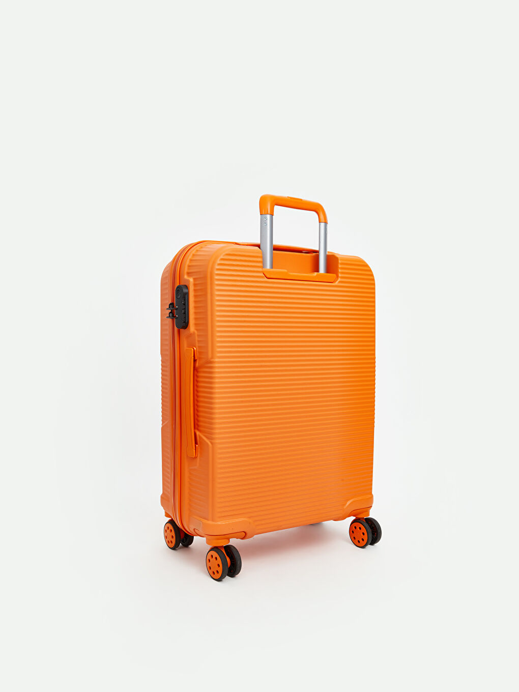 Turuncu Kilit Detaylı Küçük Boy Valiz-1