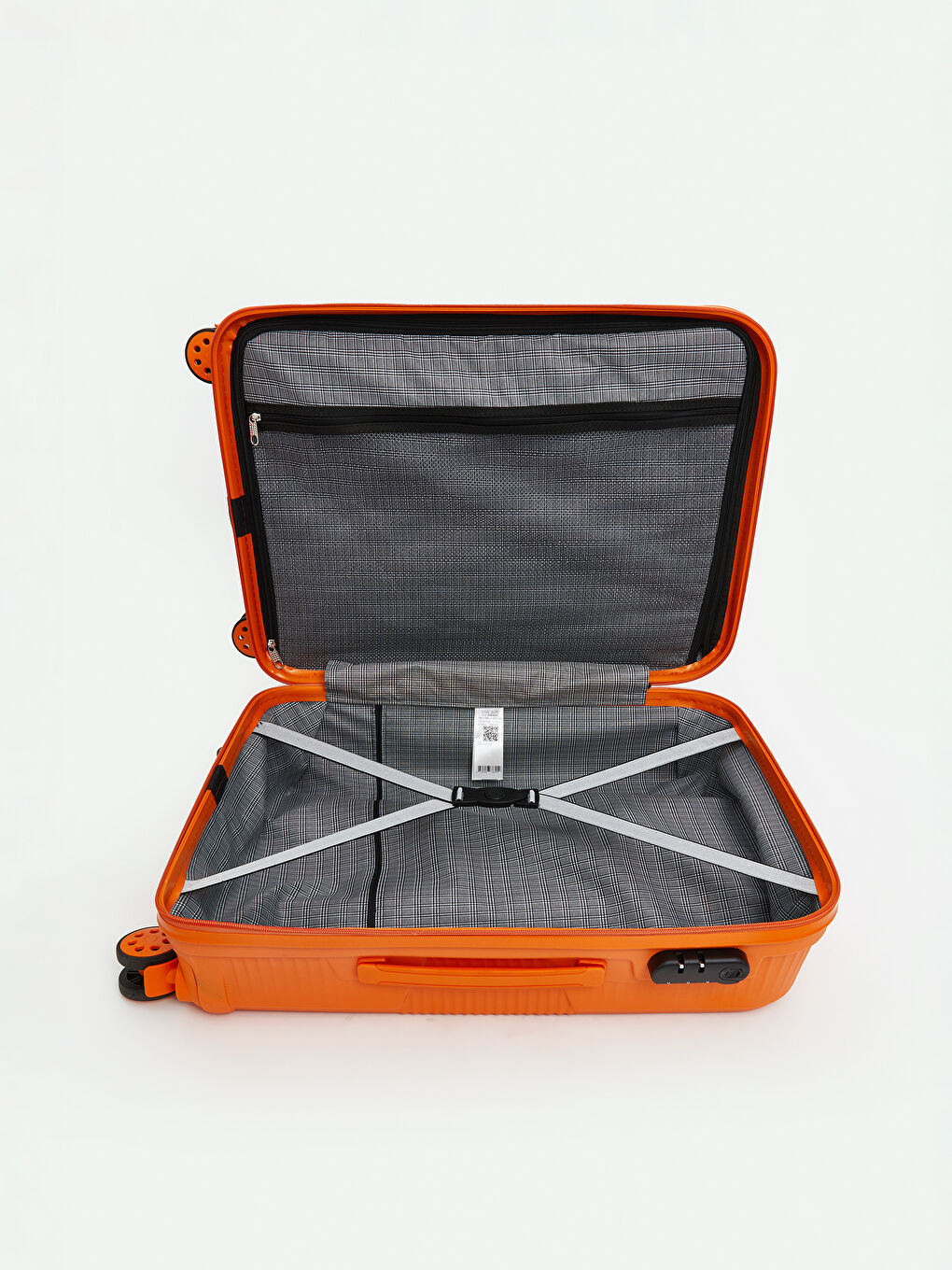 Turuncu Kilit Detaylı Büyük Boy Valiz-2