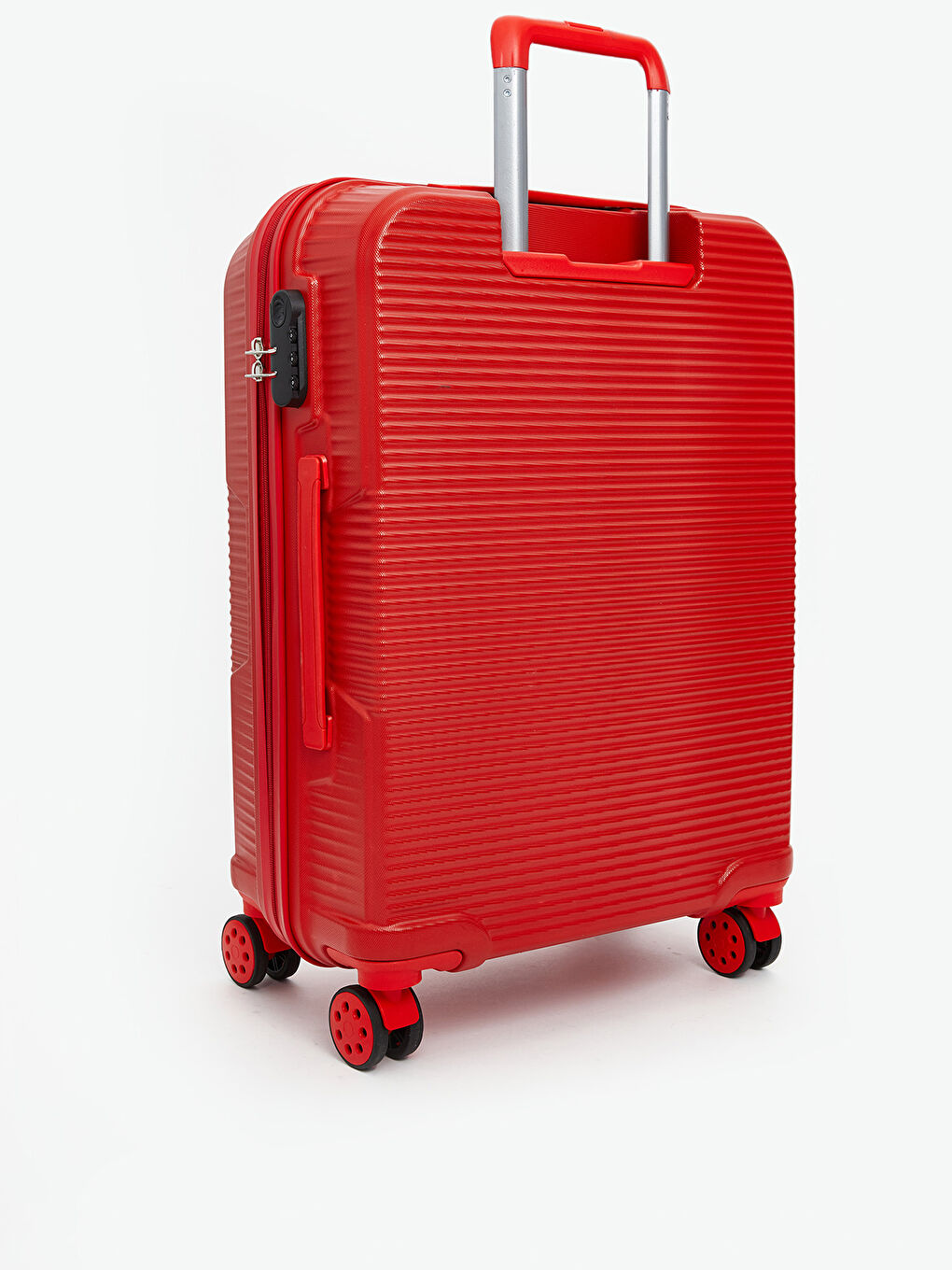 Kırmızı Kilit Detaylı Büyük Boy Valiz-1